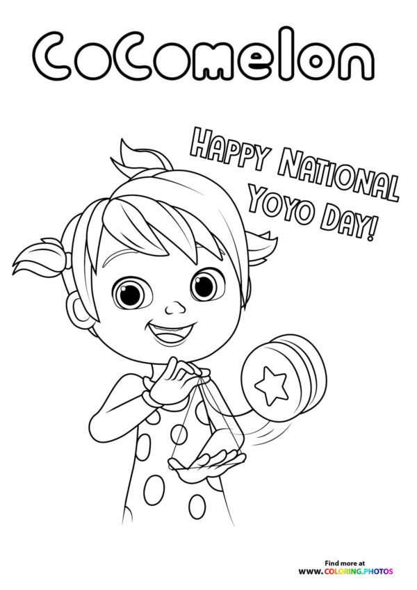 Yoyo from CoComelon coloring page