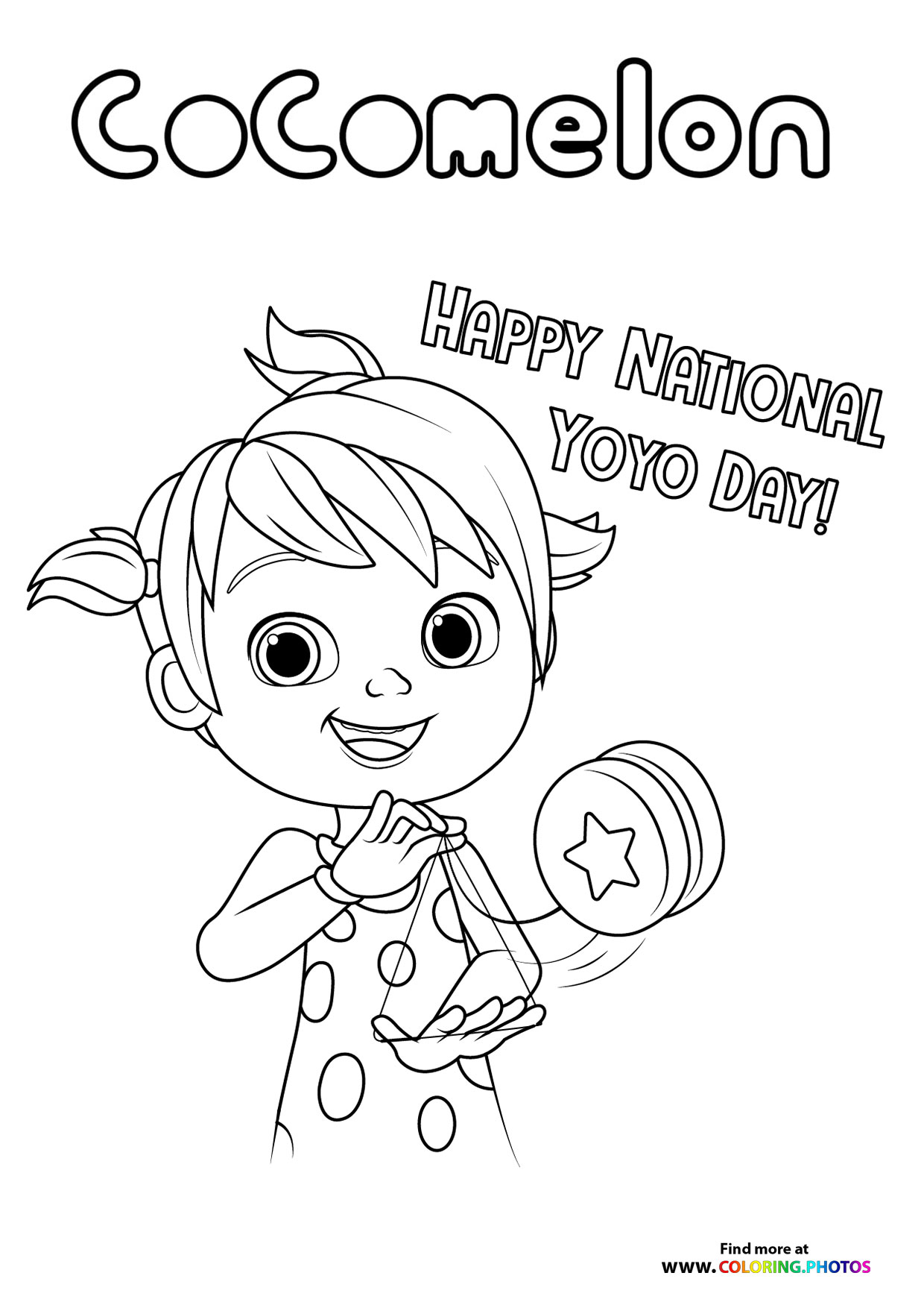 Yoyo from CoComelon coloring page