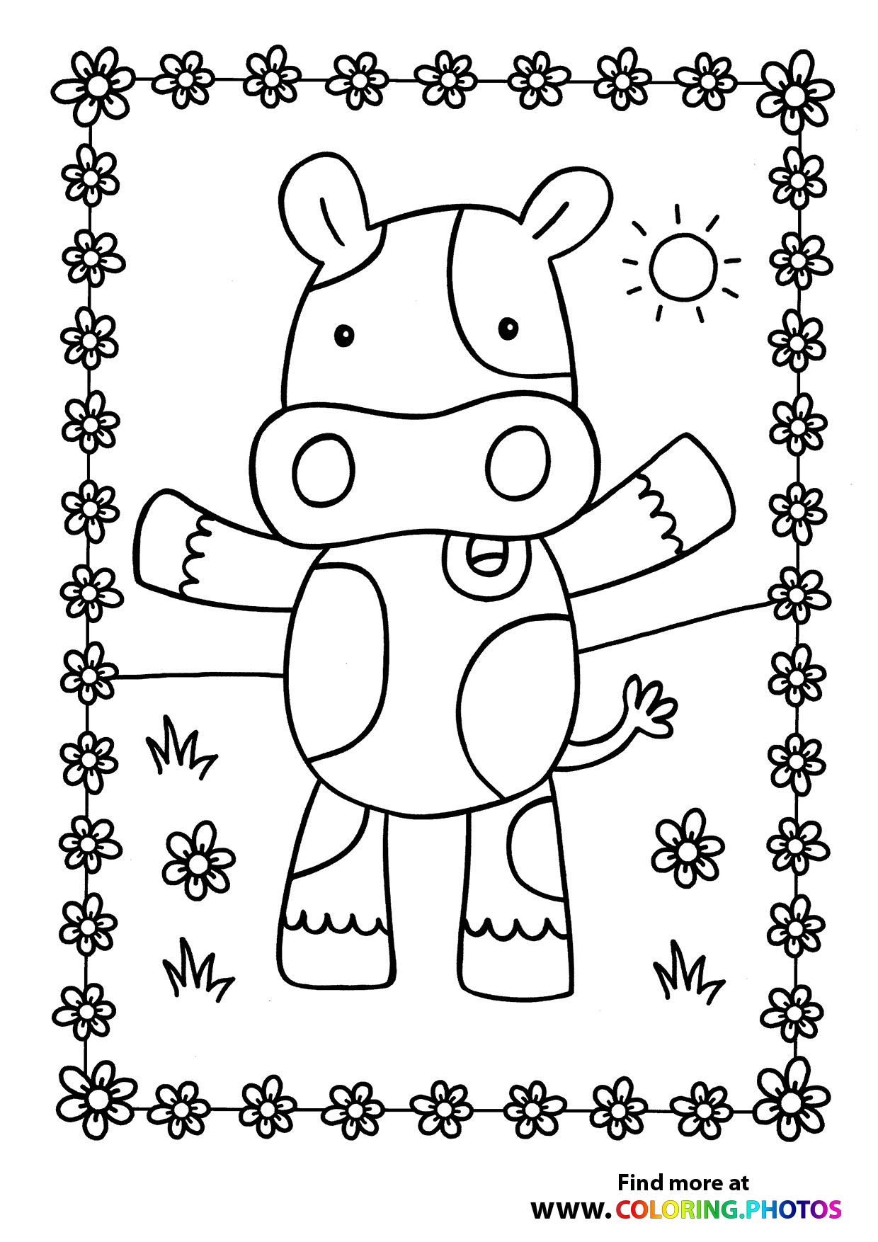 Cow in a grassy field