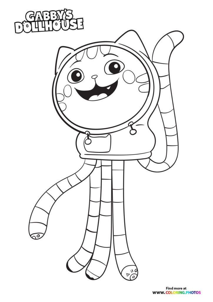Dj Catnip - Gaby's Dollhouse coloring page
