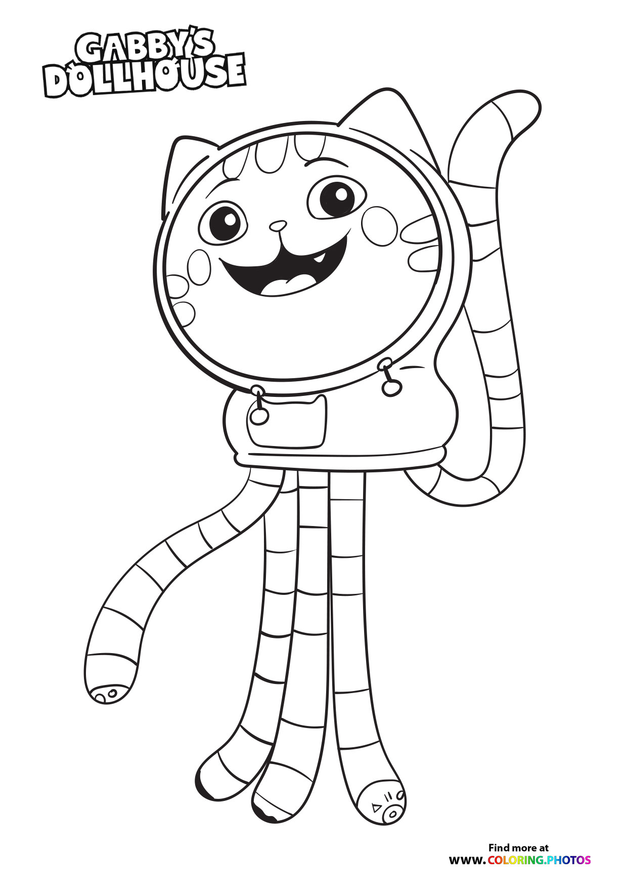 Dj Catnip - Gaby's Dollhouse coloring page