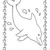 Dolphin swimming in sea