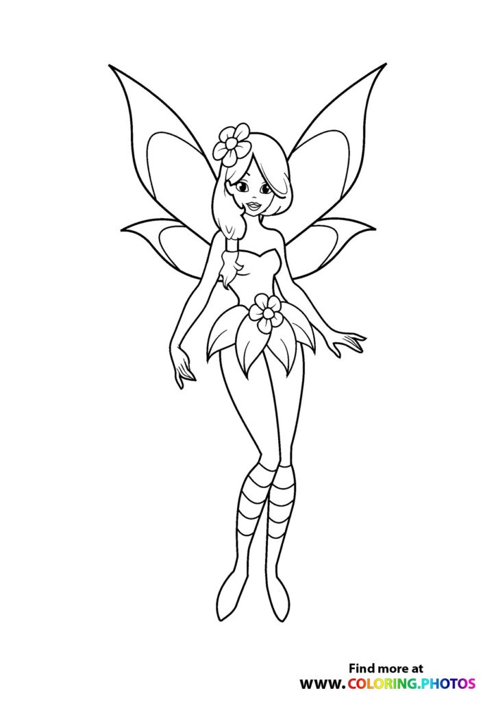 Fairy with a flower dress