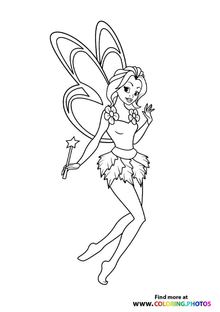 Fairy with a magic wand