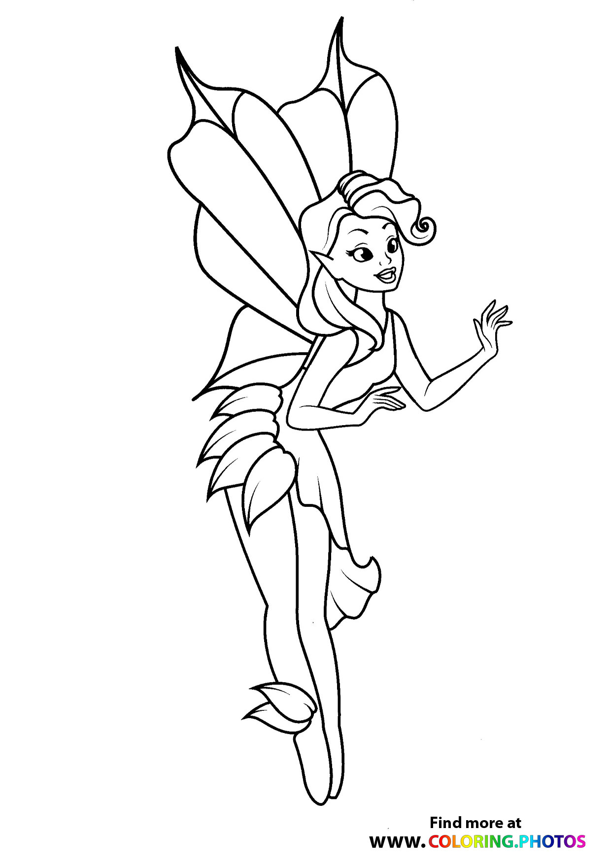 Fairy with leaves