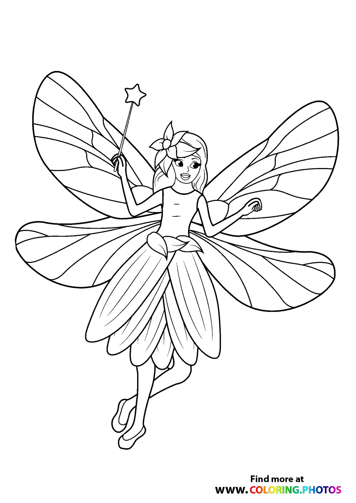 Fairy with star magic wand