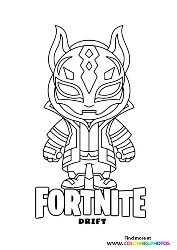 Fortnite Drift coloring page