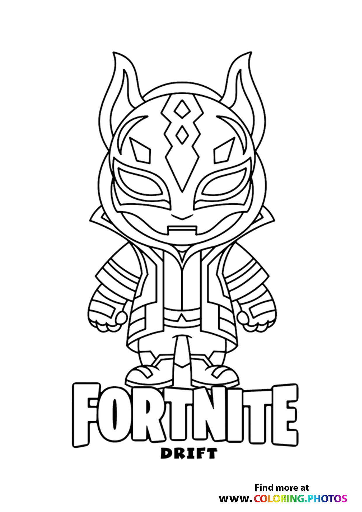 Fortnite Drift coloring page
