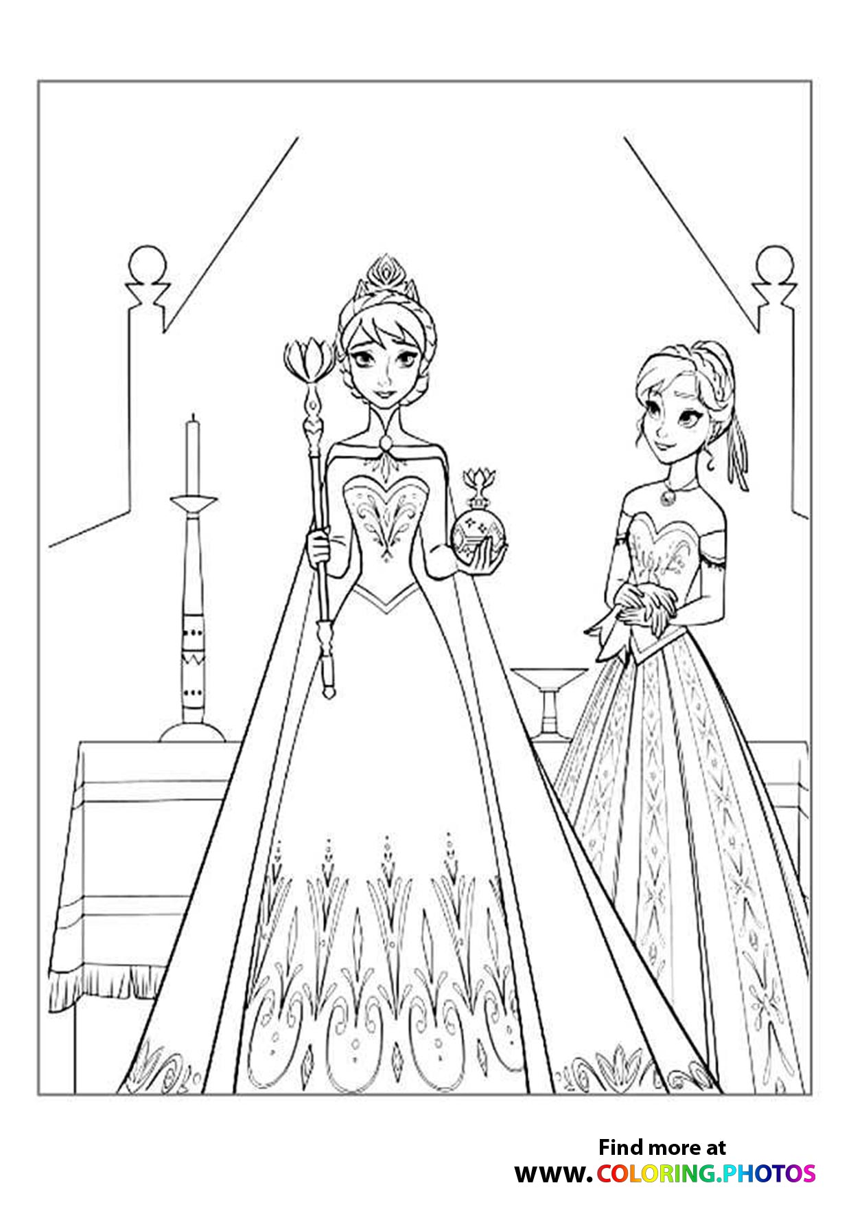 Frozen Elsa and Ana Crowning