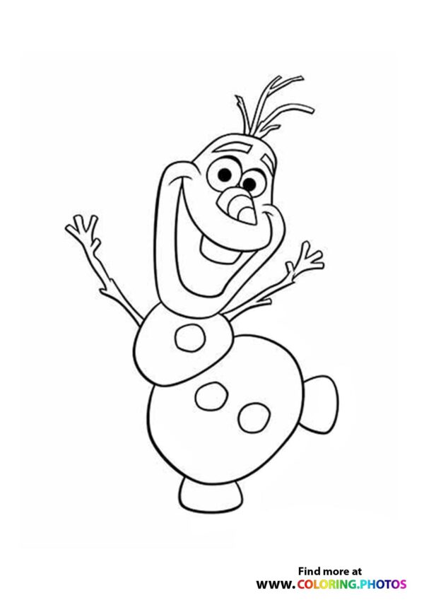 Frozen Olaf Coloring Page