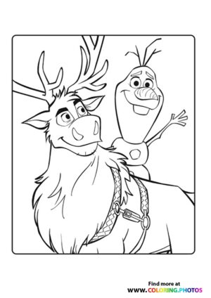 Frozen Olaf and Sven