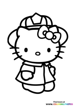 Hello Kitty firefighter