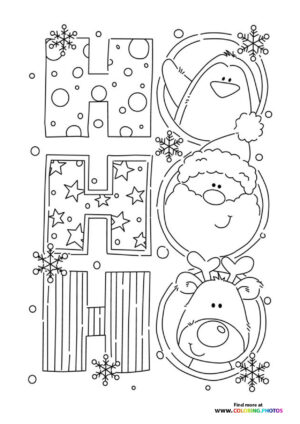 Ho Ho Ho with Christmas Characters