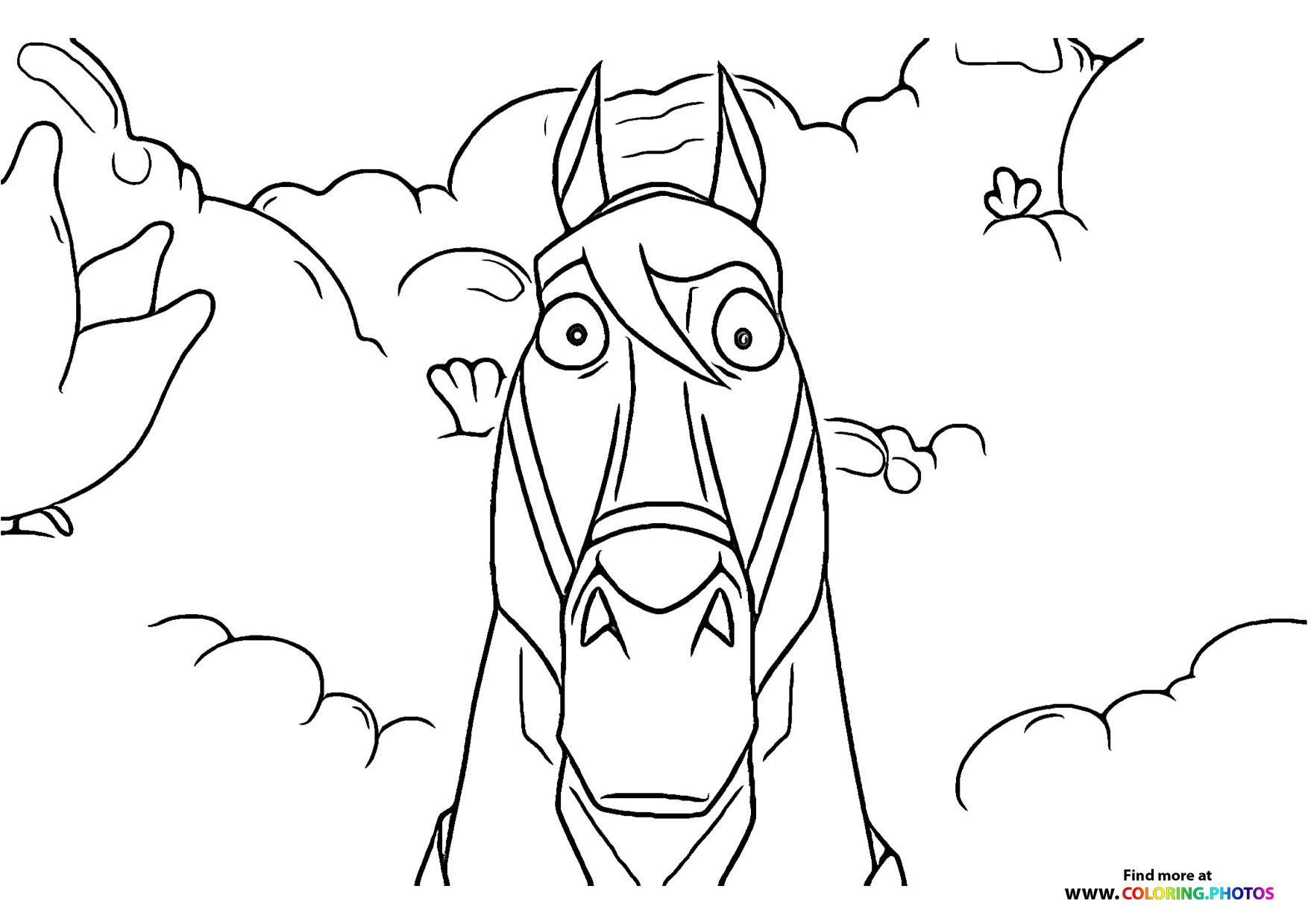 Horse coloring page