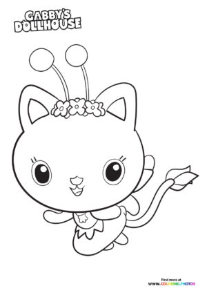 Kitty Fairy - Gabby's Dollhouse Coloring Page