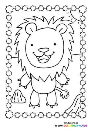 Lion enjoying the sun