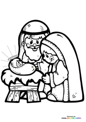 Holy Family in the Manger