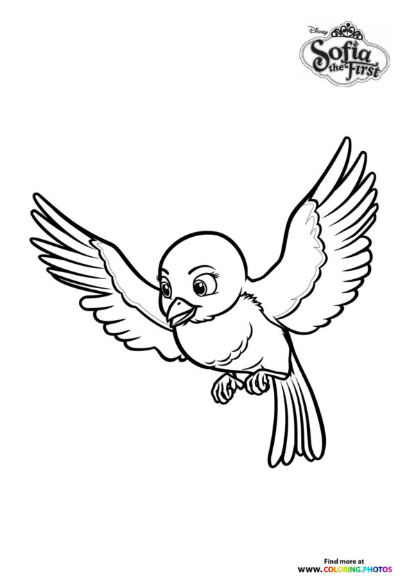 Bird Mia coloring page