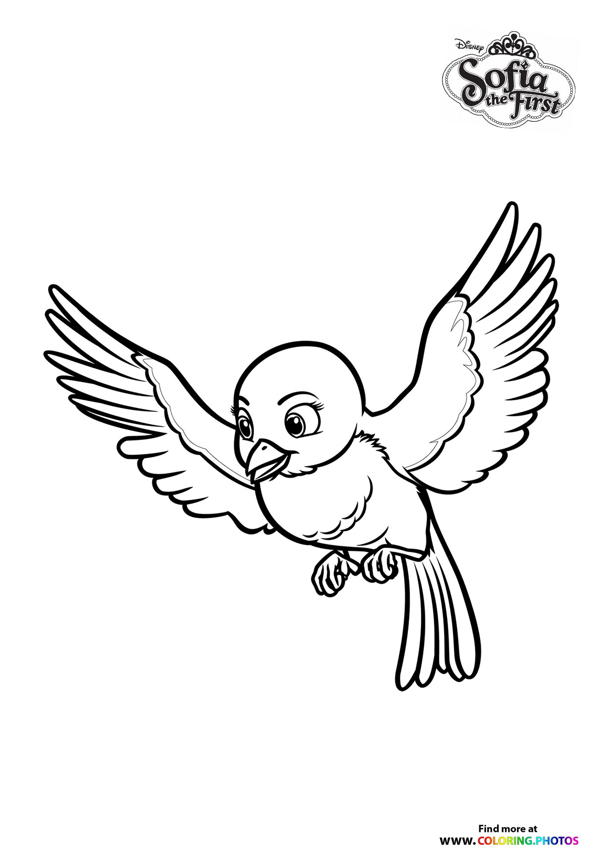 Bird Mia coloring page