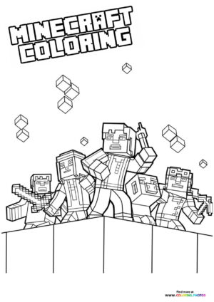 Steve Surrounded by Mobs
