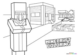 Steve with Village Scene