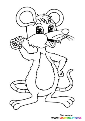Mouse with a chesse