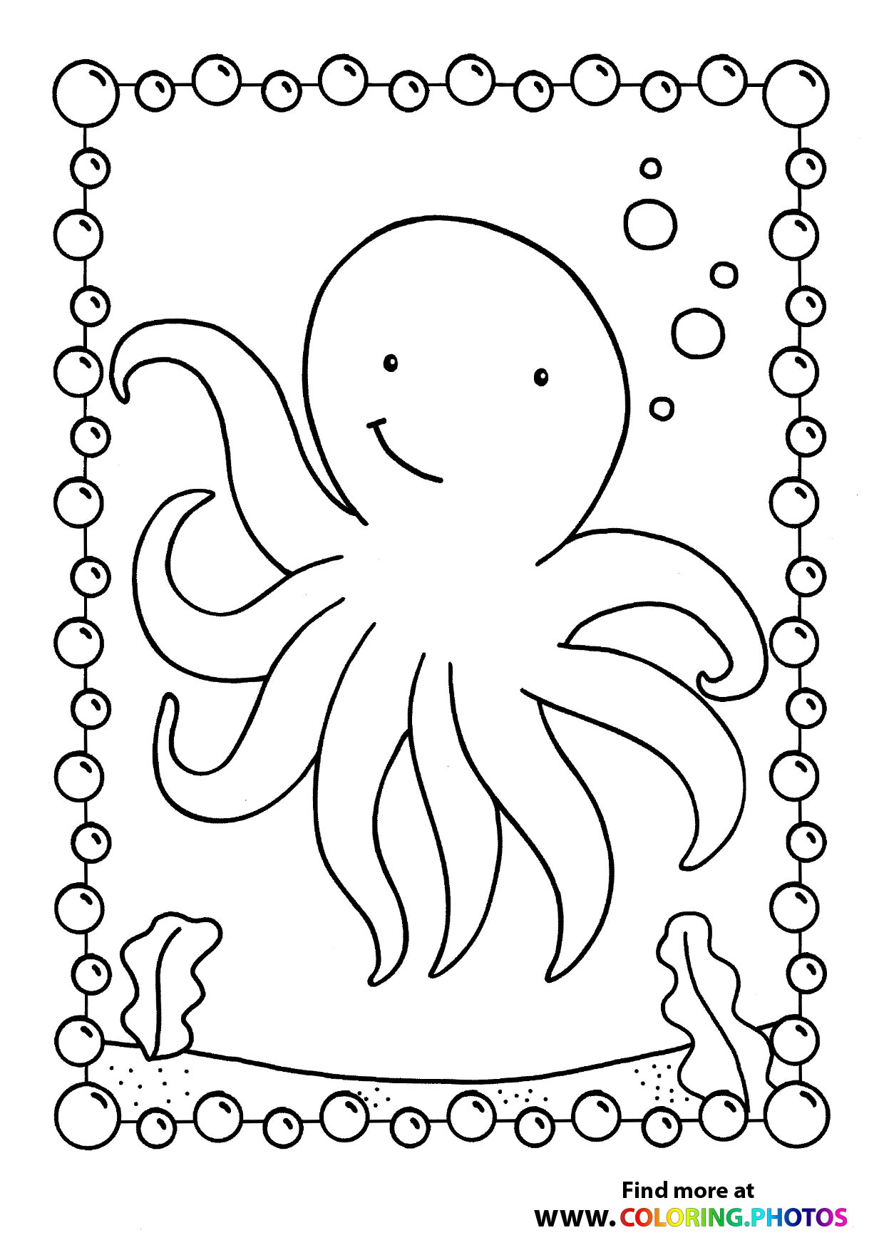 Octopus swimming in sea