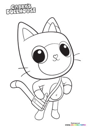 Pandy Paws - Gabby's Dollhouse Coloring Page
