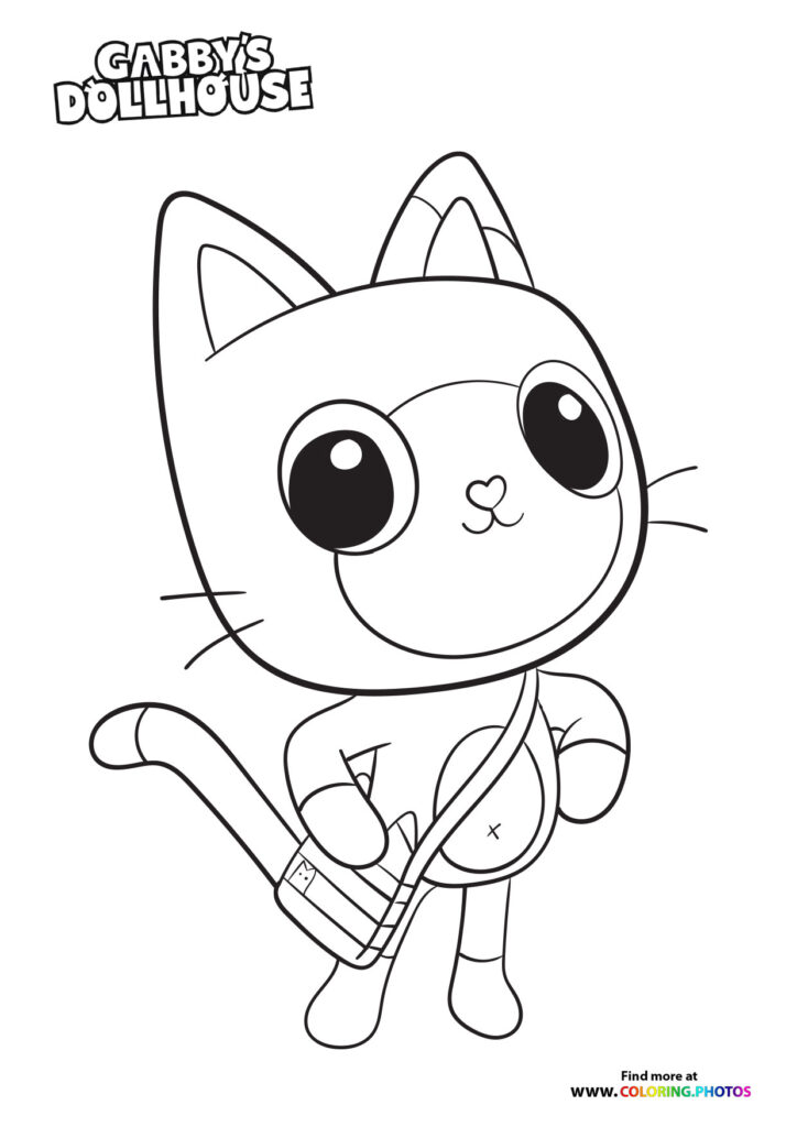 Pandy Paws - Gaby's Dollhouse coloring page