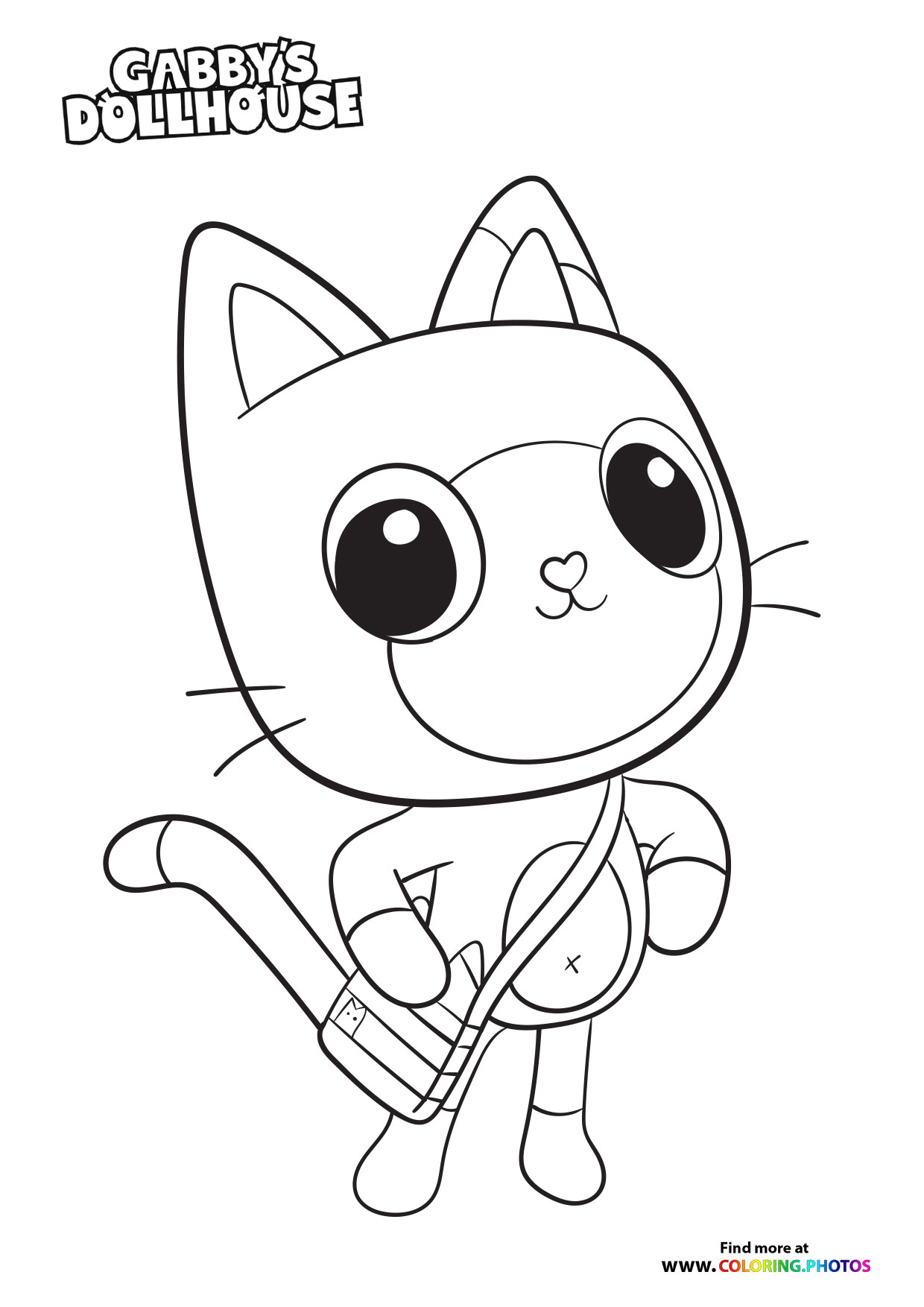 Pandy Paws - Gaby's Dollhouse coloring page