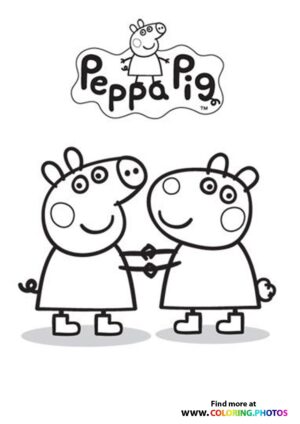 Peppa Pig and Suzzy Sheep