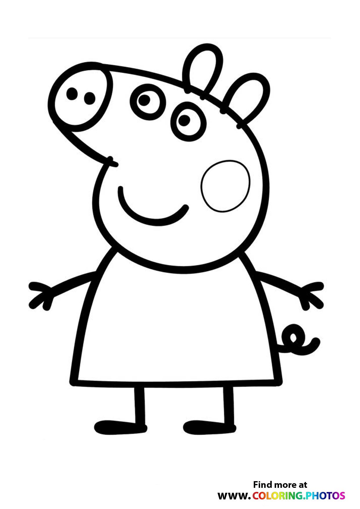Peppa Pig coloring page