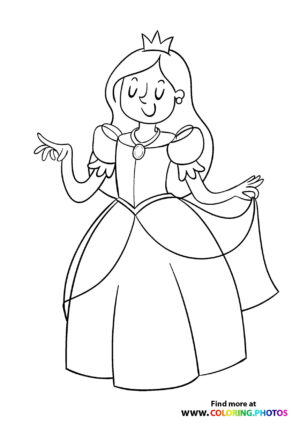 Princess with a fancy dress