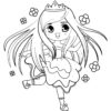 Princess with flowers