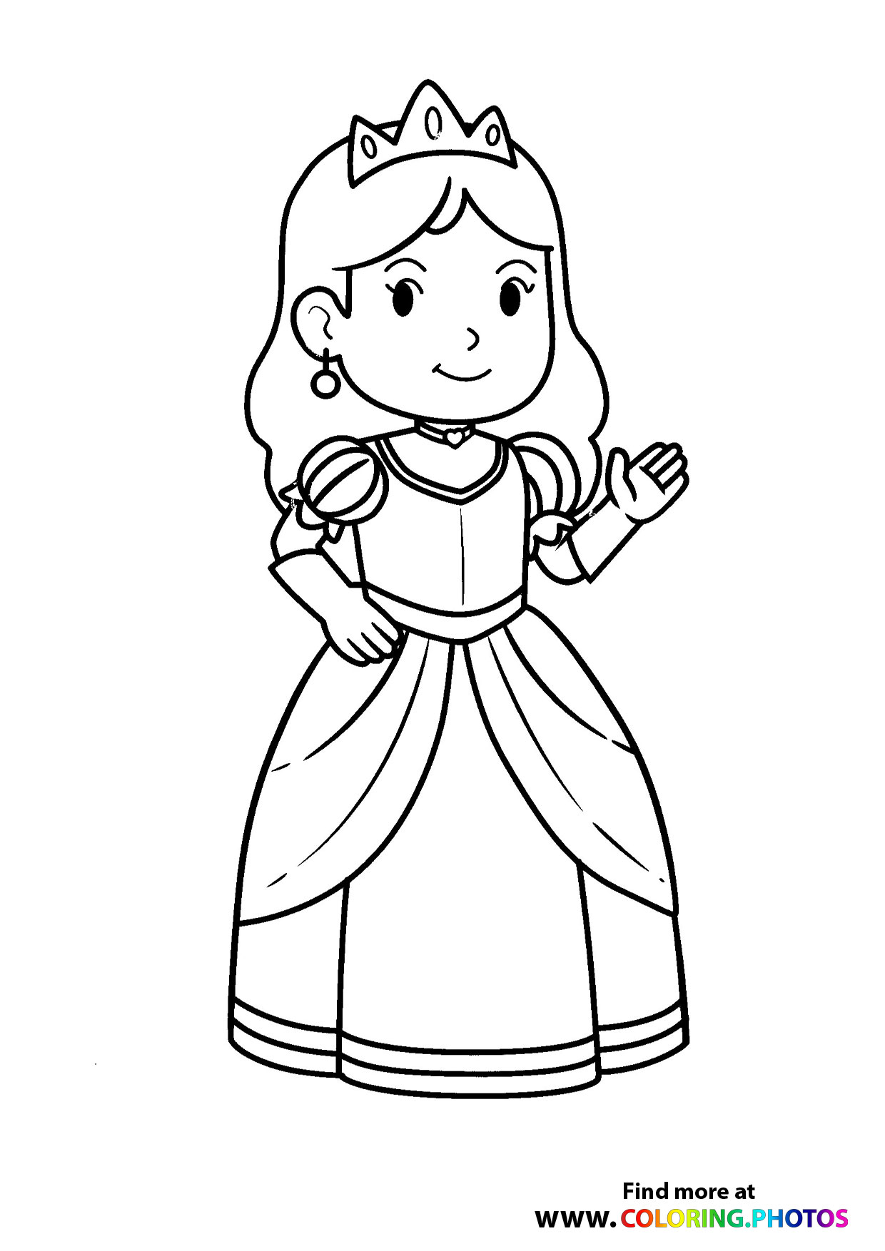 Princess with gloves