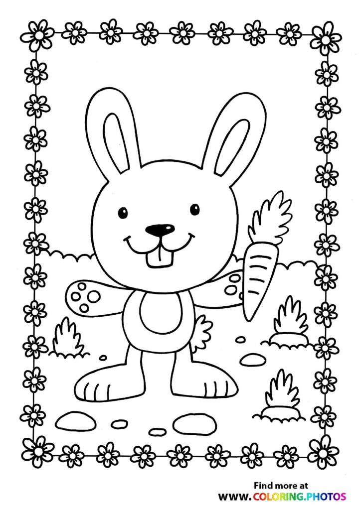 Rabbit with a carrot