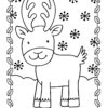 Reindeer in snow