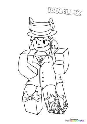 Roblox Demon Character with Hat
