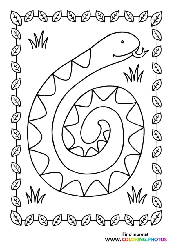 Snake on a field