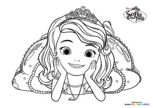 Sofia the first posing for picture