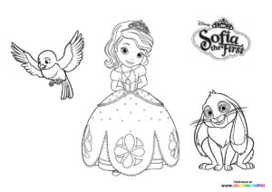 Sofia the first and her friends