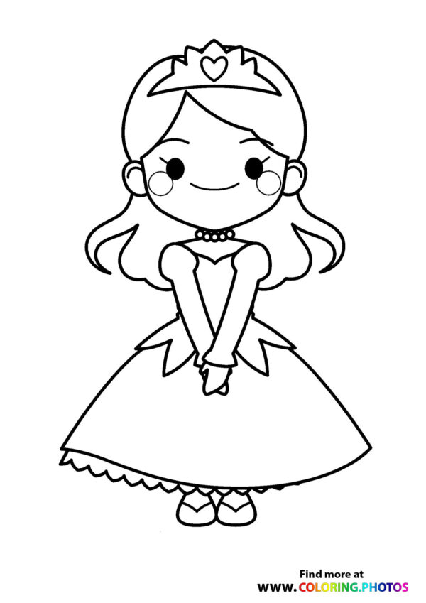Sweet princess smiling