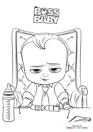 Boss Baby in High Chair