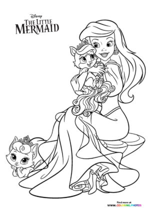 Ariel with Kitten Friends