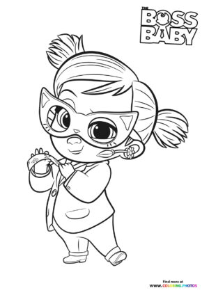 Boss Baby Girl with Sunglasses