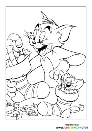 Tom and Jerry christmas stockings