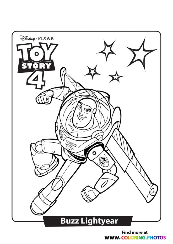 Toy Story Buzz Lightyear Coloring Page