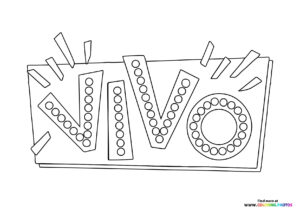 Netflix Vivo fancy logo coloring